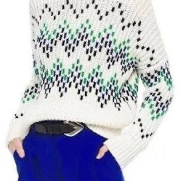 Maje Jacquard Knitted Sweater